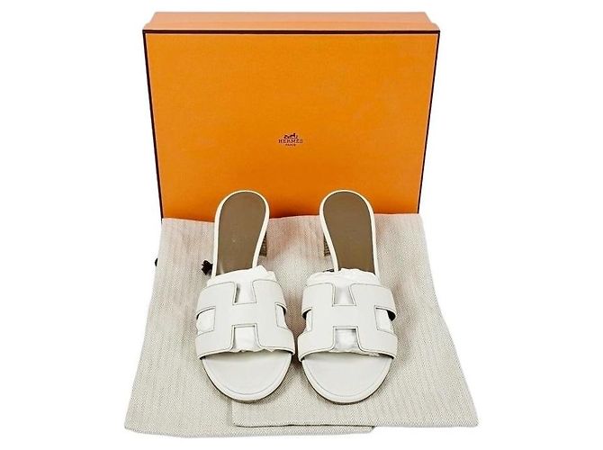 Hermès Sandali ciabatte Oasis da donna Blanc - vista 13