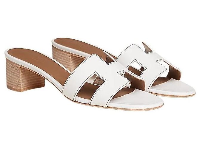 Hermès Sandali ciabatte Oasis da donna Blanc - vista 2