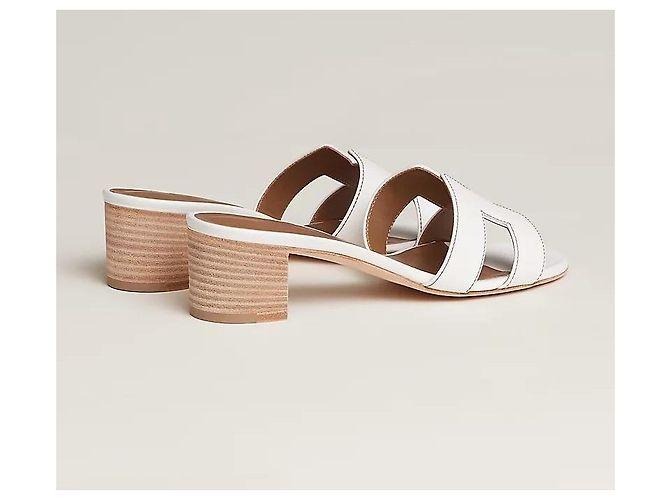 Hermès Sandali ciabatte Oasis da donna Blanc - vista 5