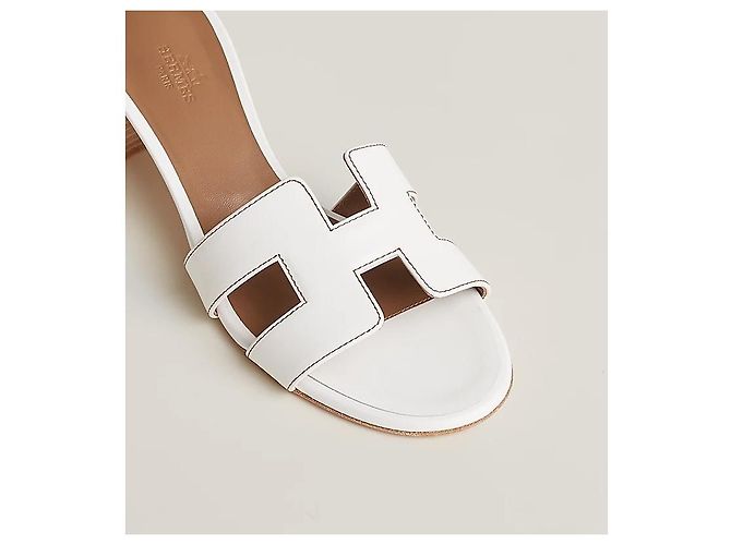 Hermès Sandali ciabatte Oasis da donna Blanc - vista 6