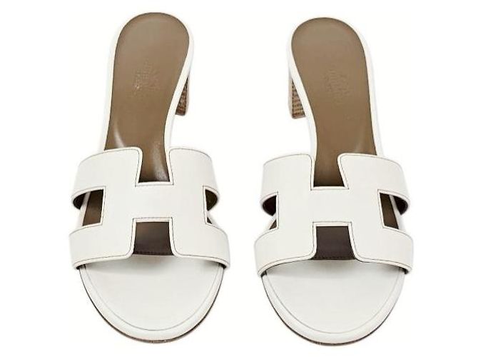 Hermès Sandali ciabatte Oasis da donna Blanc - vista 7