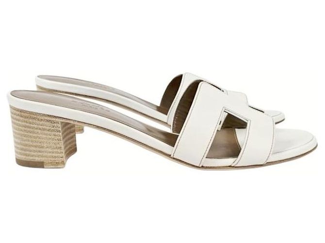 Hermès Sandali ciabatte Oasis da donna Blanc - vista 9