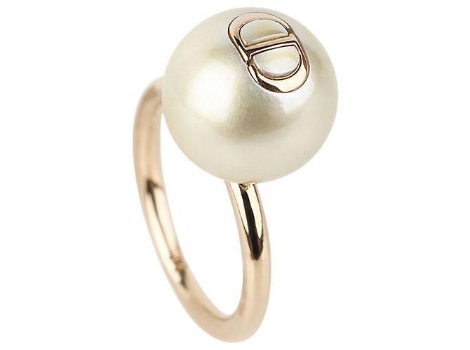 Dior Perlen-Amulettring in Gold-Optik - Ansicht 2