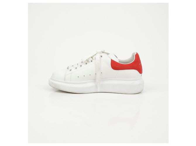 Alexander Mcqueen Sneakers Oversole Red Tab White - vista 12