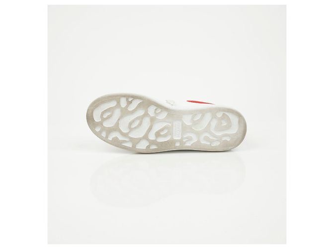 Alexander Mcqueen Sneakers Oversole Red Tab White - vista 14