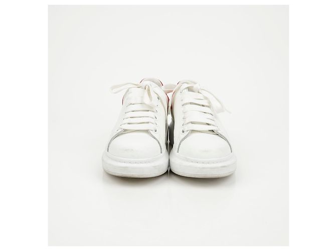 Alexander Mcqueen Sneakers Oversole Red Tab White - vista 4