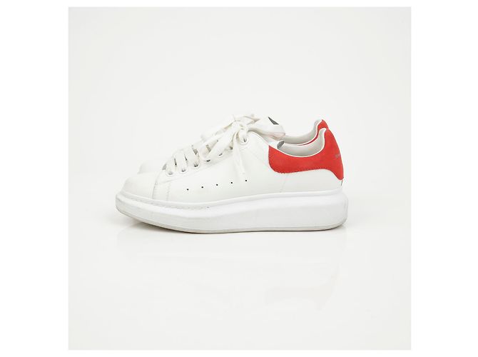 Alexander Mcqueen Sneakers Oversole Red Tab White - vista 6