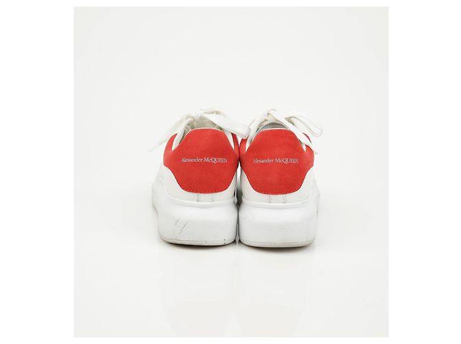 Alexander Mcqueen Sneakers Oversole Red Tab White - vista 8