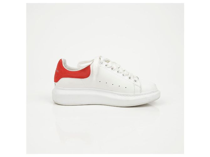 Alexander Mcqueen Sneakers Oversole Red Tab White - vista 9