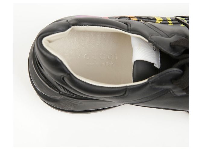 Gucci Sneakers da donna Lighton Rainbow Leather Nero - vista 14