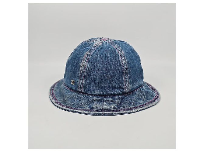 Chanel Vintage Denim Bucket Hat - Ansicht 3