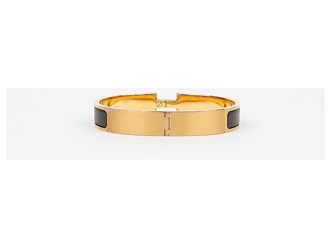 Bracciale Hermès Click HH Marrone Metallo - vista 4