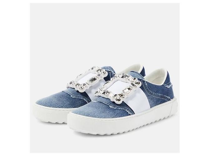 Roger Vivier Vivier Strass Denim Sneaker - Ansicht 10