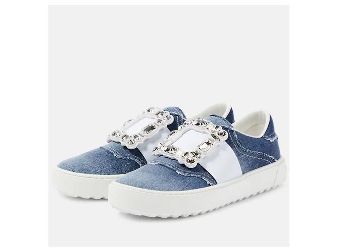 Roger Vivier Vivier Strass Denim Sneaker - Ansicht 4