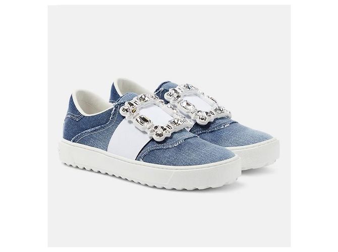 Roger Vivier Vivier Strass Denim Sneaker - Ansicht 8