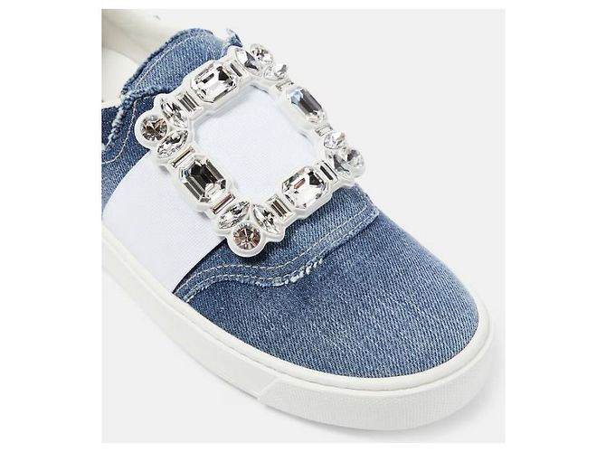 Roger Vivier Vivier Strass Denim Sneaker - Ansicht 9