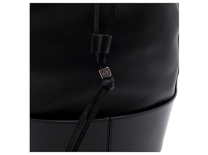Loewe Black Leather Balloon Backpack - view 7