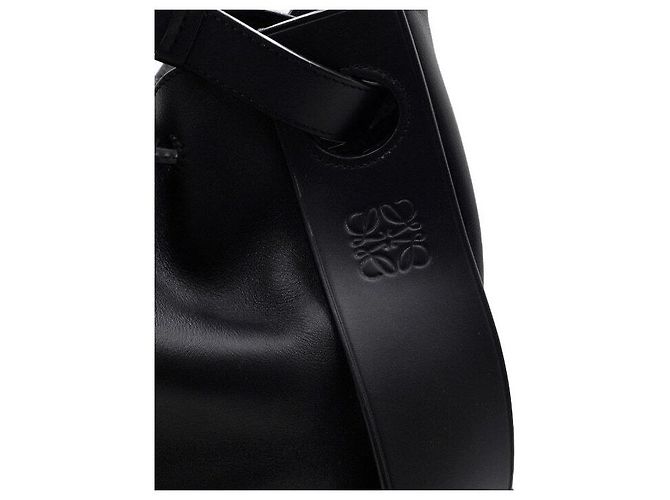 Loewe Black Leather Balloon Backpack - view 8