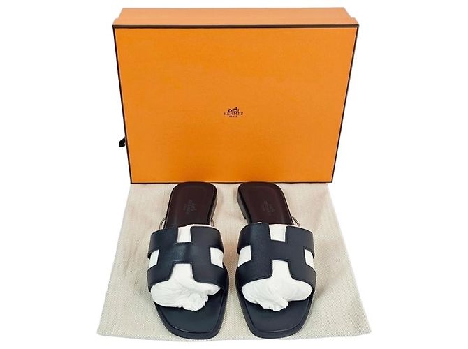 Hermès Sandali in vitello traforati con scatola - vista 14