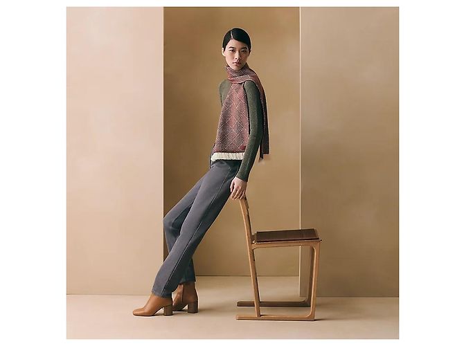 Hermès Sciarpa Cinetique in cashmere - vista 4