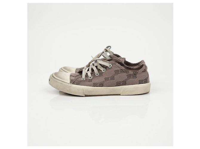 Balenciaga Baskets Paris Low BB Monogram - vue 5