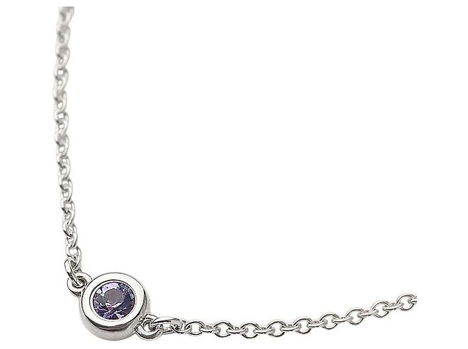 Tiffany & Co Bracciale Elsa Peretti Color By The Yard in Tanzanite e Argento - vista 2