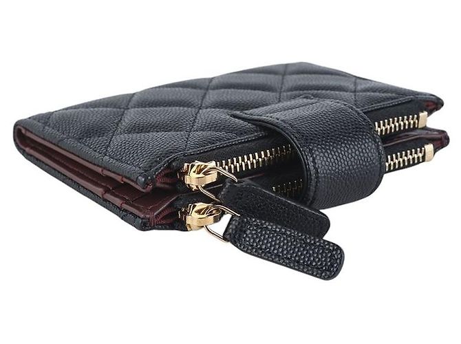 Chanel Cartera Caviar de doble cremallera - vista 4