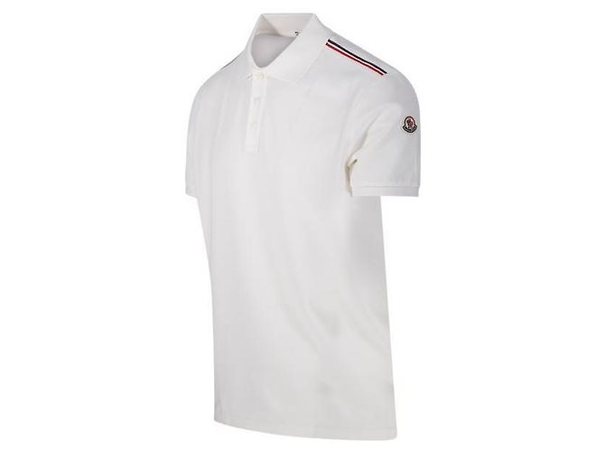 Moncler Logo Polo T-Shirt Weiß - Ansicht 3