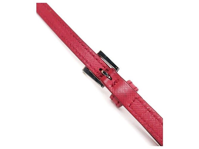 Prada Bolsa de ombro acolchoada em nylon rosa com corrente - vista 7