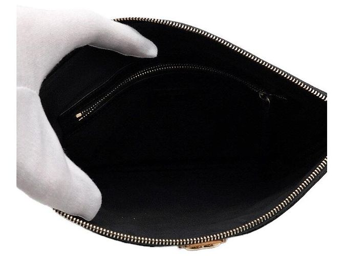 Chanel Borsa a pochette Boy New Medium in caviale nero - vista 5