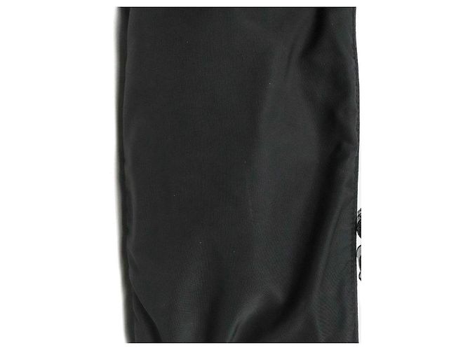 Prada Borsa a tracolla hobo in nylon nero - vista 10