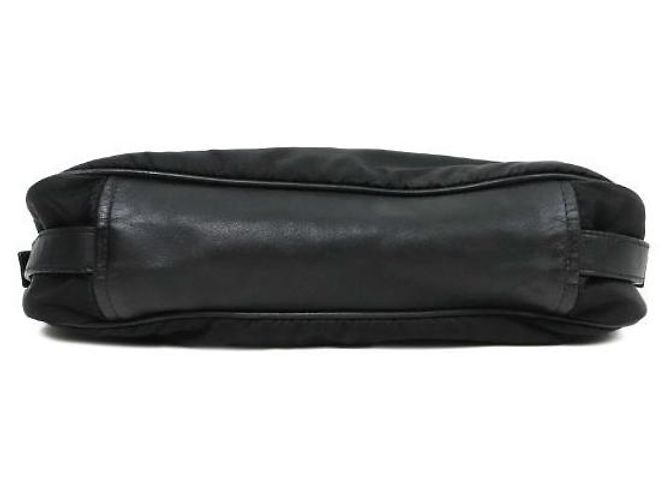 Prada Borsa a tracolla hobo in nylon nero - vista 4