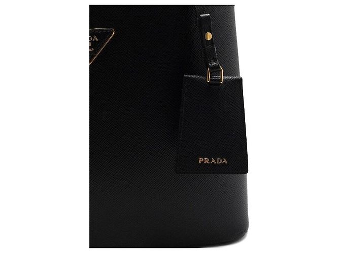 Prada Borsa Tote e Borsa a Tracolla Saffiano Panier Double Large - vista 10