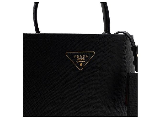 Prada Borsa Tote e Borsa a Tracolla Saffiano Panier Double Large - vista 12