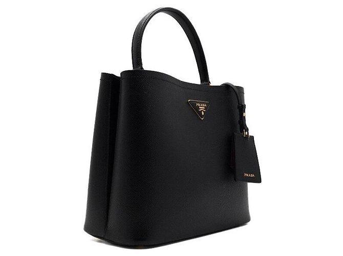 Prada Borsa Tote e Borsa a Tracolla Saffiano Panier Double Large - vista 3