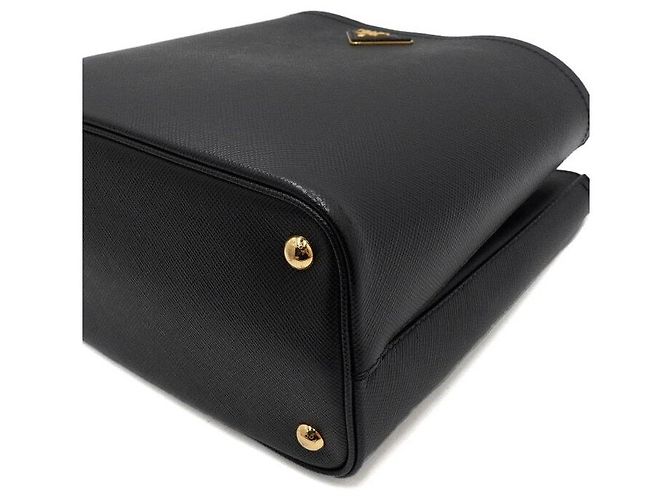 Prada Borsa Tote e Borsa a Tracolla Saffiano Panier Double Large - vista 9