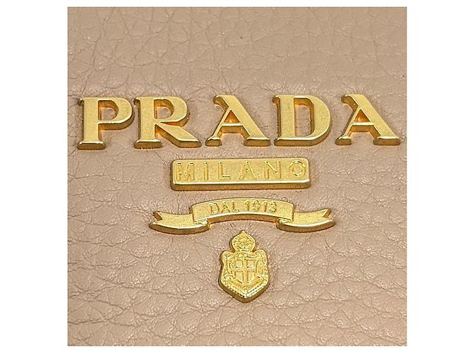 Prada Borsa a tracolla Mini Dome Tote in Vitello Daino - vista 10