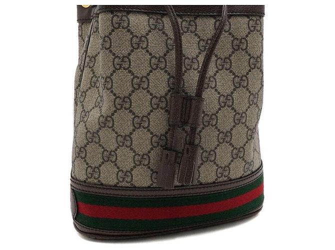 Gucci Borsa a secchiello crossbody Ophidia Small GG - vista 9