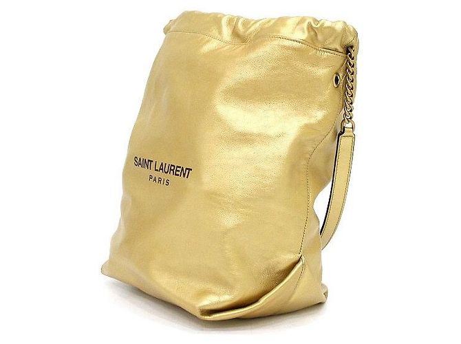 Autre Marque Borsa a secchiello Gold Teddy con coulisse - vista 2