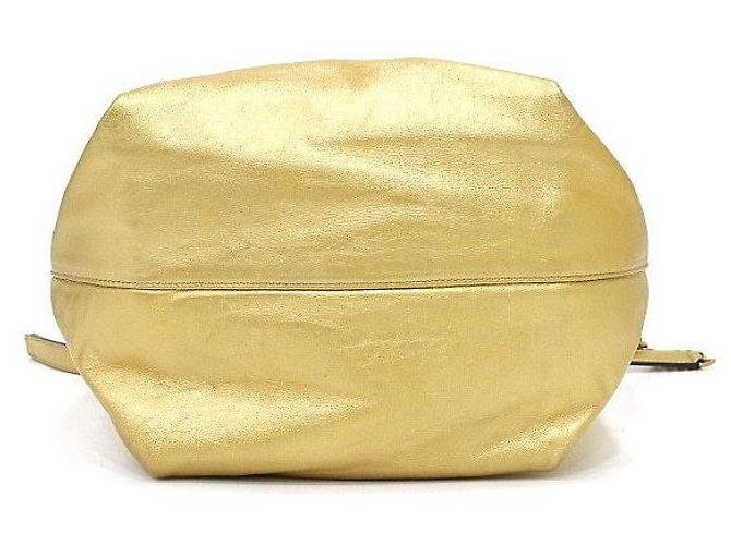 Autre Marque Borsa a secchiello Gold Teddy con coulisse - vista 6