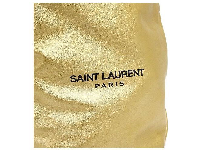 Autre Marque Borsa a secchiello Gold Teddy con coulisse - vista 8