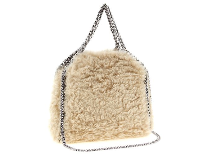 Stella Mc Cartney Borsa in poliestere beige - vista 2
