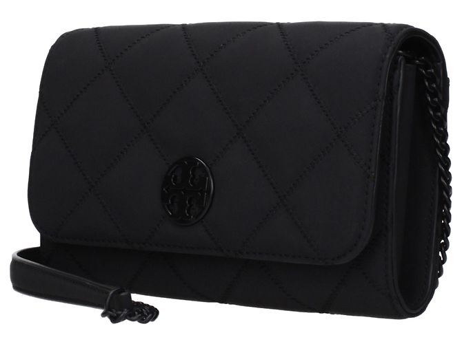 Tory Burch Clutch in pelle nera - vista 2