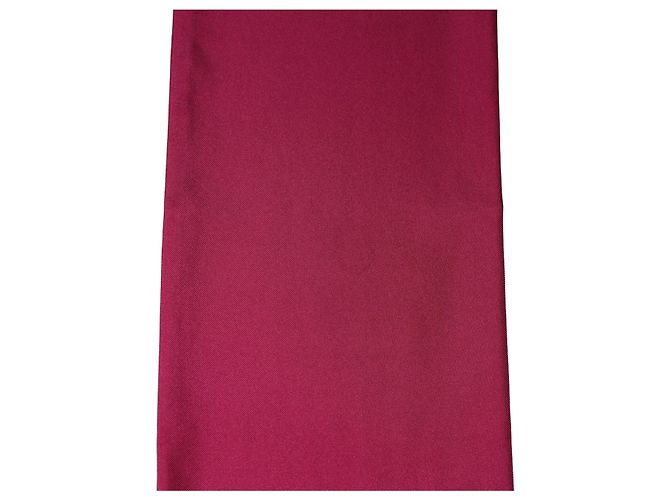 Dolce & Gabbana Sciarpa stola in pizzo frangiato in seta bordeaux da uomo - vista 5