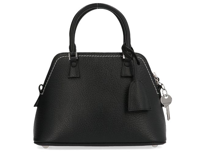 Maison Martin Margiela Borsa in pelle di vitello nera - vista 4