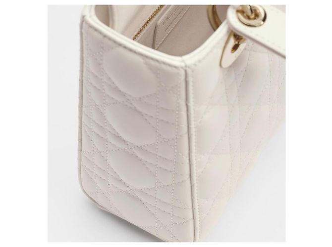 Dior Borsa in pelle di agnello bianca - vista 4