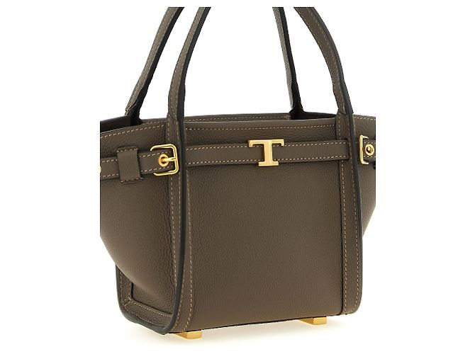 Tod's Tote Bag aus grauem Kalbsleder - Ansicht 3