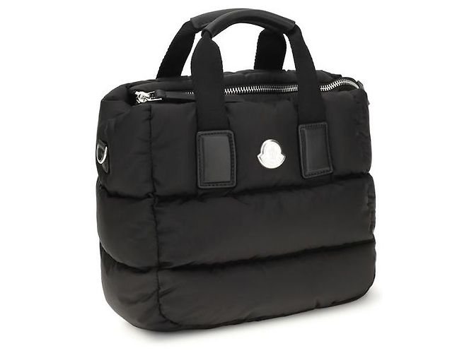 Mini borsa Moncler Caradoc in nylon nero - vista 2