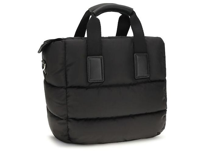 Mini borsa Moncler Caradoc in nylon nero - vista 3