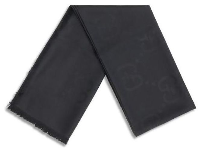 Gucci Sciarpa Oves Aries in lana nera - vista 2
